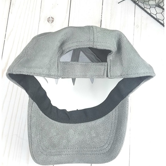 💥NEW AUGUST HATS Gray Faux Suede Baseball Cap - Picture 5 of 9